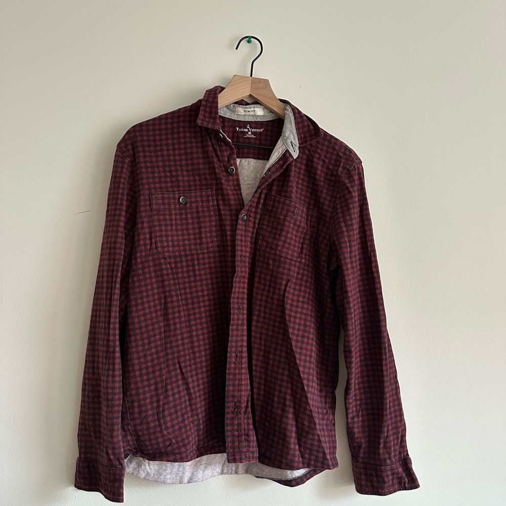 Tommy Hilfiger Men's Red Checkered Shirt